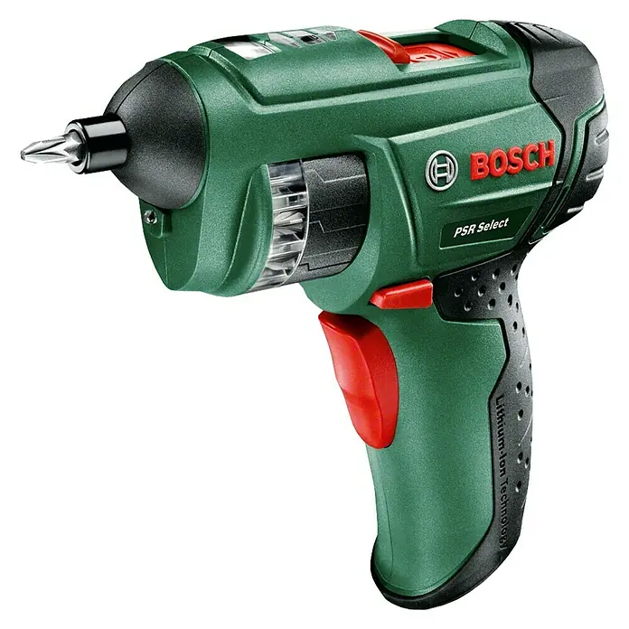 Bosch Akkuschrauber PSR Select - 3,6 V, 1 Akku, 1,5 Ah, Leerlaufdrehzahl: 210 U/min - Linke Seitenansicht