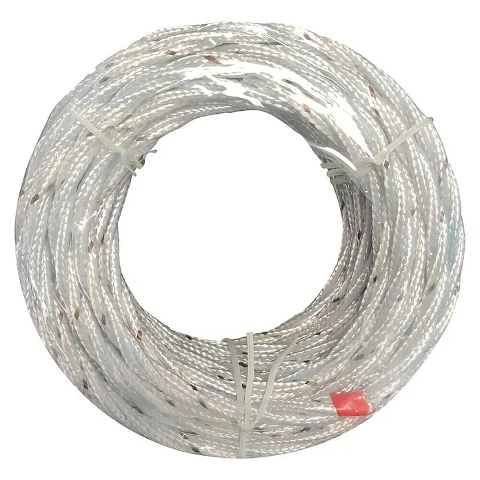Electraline Cable textil - Blanco, 10 m