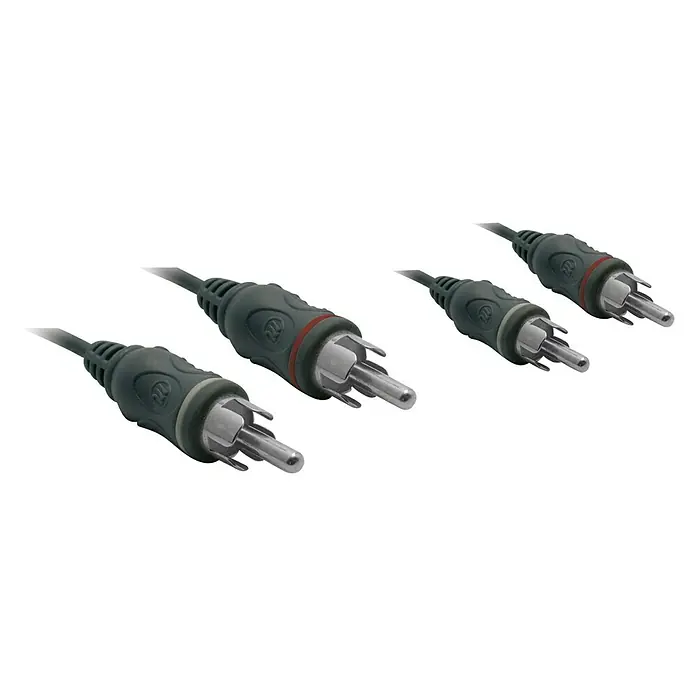 Metronic Cable de audio - Clavija RCA, Contactos con chapado dorado, 1,2 m