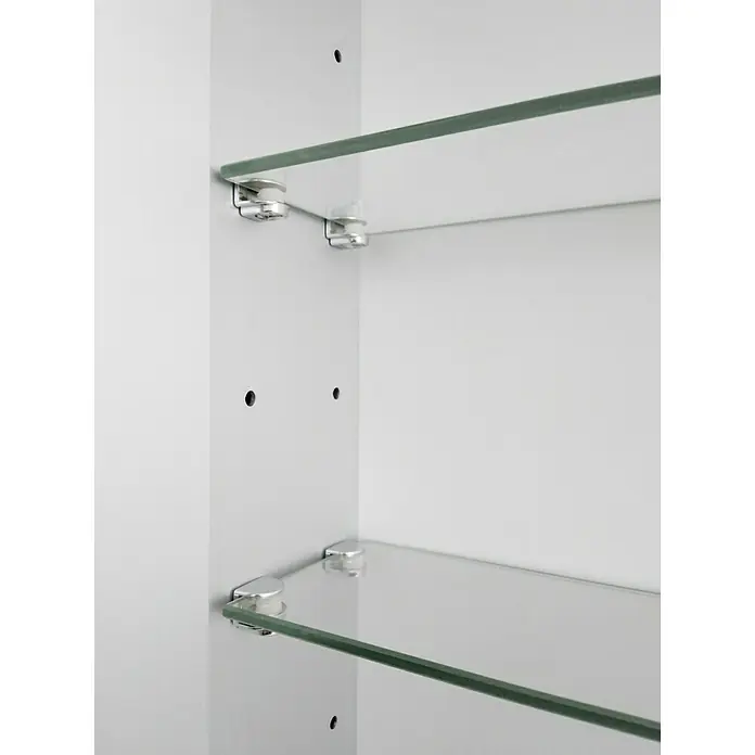 DSK LED-Spiegelschrank Aluminio Sun - B x H: 60 x 70 cm, Mit Beleuchtung, Aluminium - Detailaufnahme