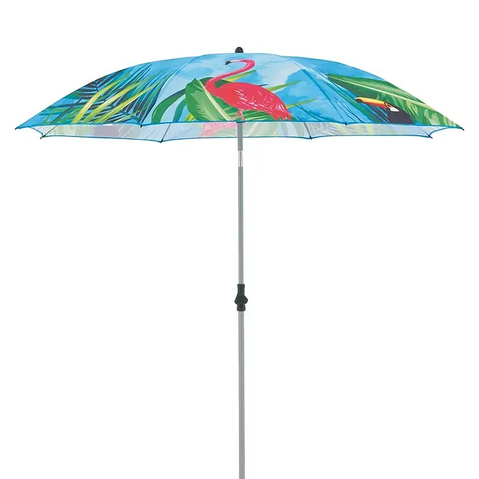 Doppler Sonnenschirm Basic - Flamingo Design, Durchmesser: 200 cm