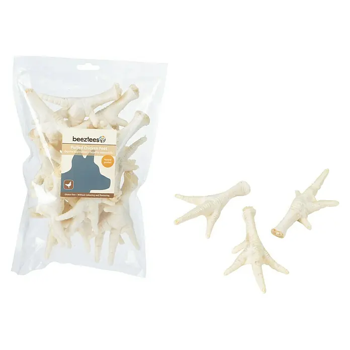 Beeztees Hondensnack Kippenpoten - 200 g, Geroosterd