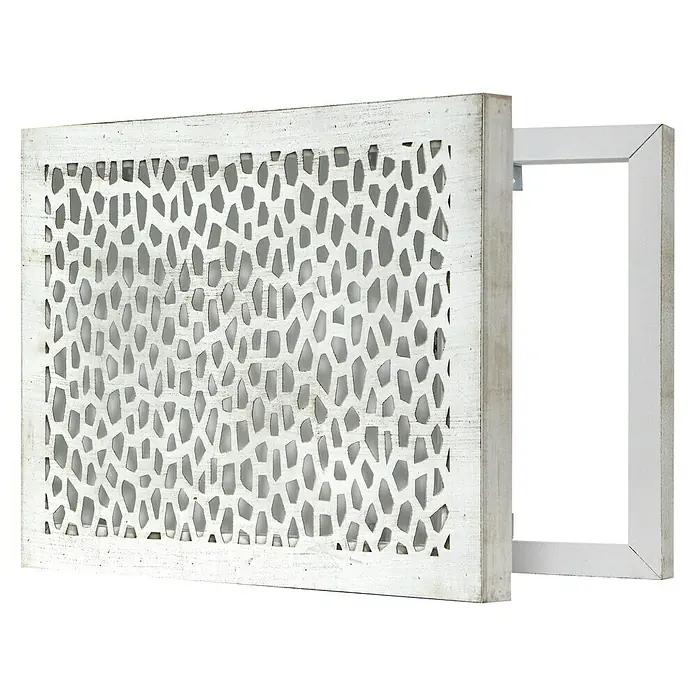 Armario de contadores Miette blanco decapado - 50 x 35 cm