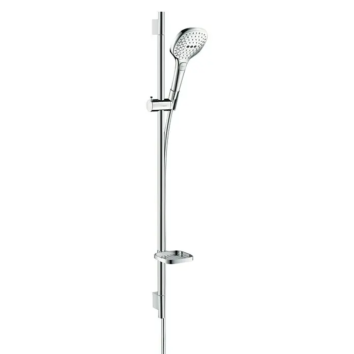Hansgrohe Doucheset met handdouche Raindance Select E 120 - Gatafstand: 91,5 cm, Chroom - Vooraanzicht