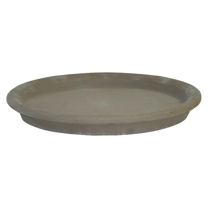 Blumentopf-Untersetzer - Außenmaß (Ø x H): 17 x 2,6 cm, Naturmaterialien, Basalt