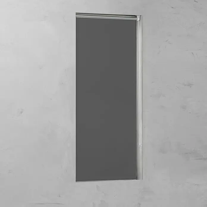 Expo Ambiente Rollo Mini - B x H: 100 x 150 cm, Grau, Verdunkelnd - Vorderansicht