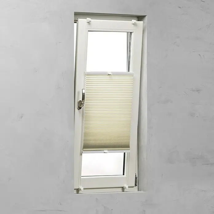 Expo Ambiente Wabenplissee - B x H: 40 x 130 cm, Beige, Tageslichtdurchlässig - Vorderansicht