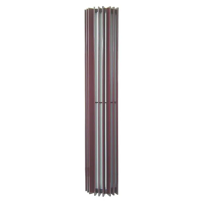 Admiral Dizajnerski radijator Basel Vario - 33 x 180 cm, 1.038 W, Bordo - Pogled sprijeda