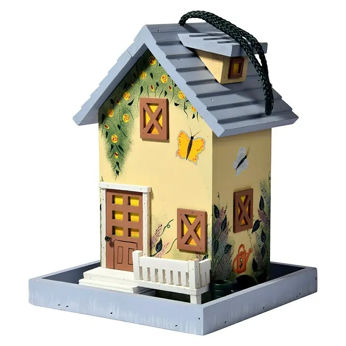 Dobar Vogelhaus Sommer - 18 x 18 x 23 cm - Linke Seitenansicht