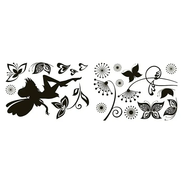 Adhesivos decorativos Dark Fairy - Negro/blanco