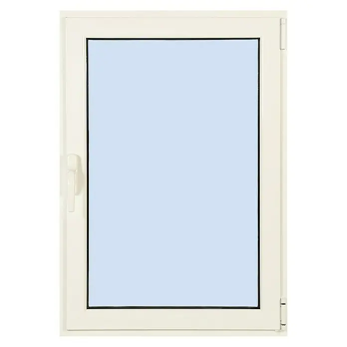 Solid Elements Ventana de aluminio Practicable Oscilobatiente - 50 x 100 cm, Derecha, Blanco, Sin persiana
