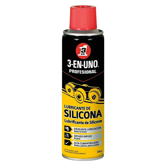 3 en 1 Spray lubricante de silicona - 250 ml