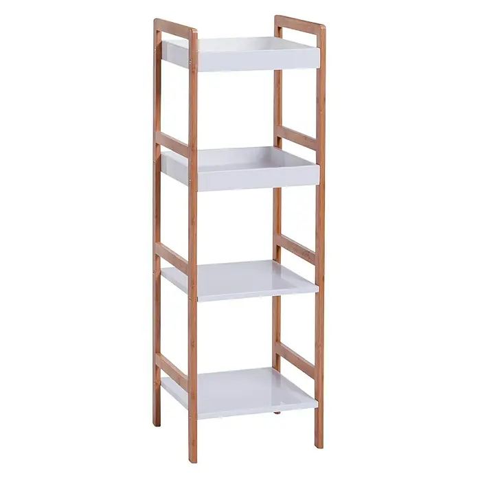 Estantería de baño Bambú - 33 x 36 x 110 cm