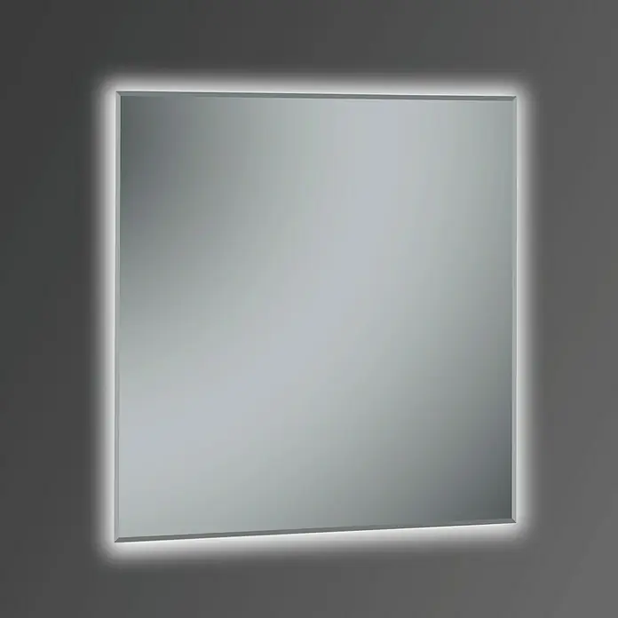 Camargue Espejo con luz LED Khan - An x Al: 80 x 80 cm, Transformador
