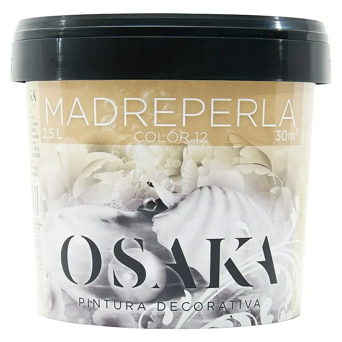 Osaka Pintura para efectos decorativos Madreperla - Dorado, 2,5 l