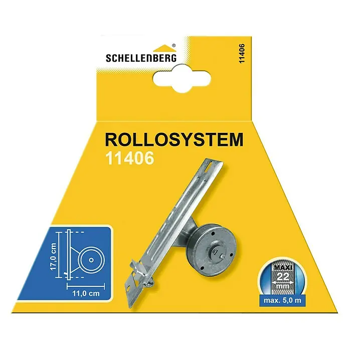 Schellenberg Rollladen-Gurtwickler Maxi - Lochabstand: 170 mm, Gurtbreite: 23 mm