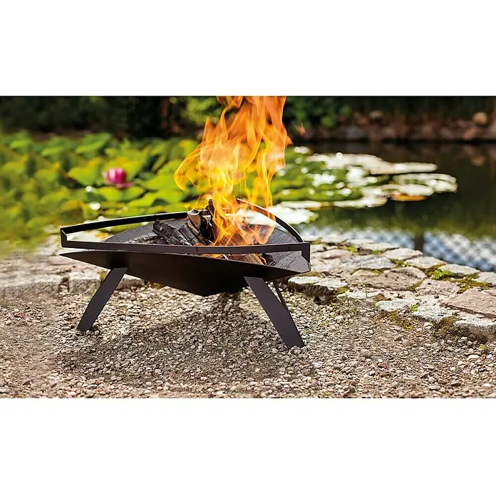 Dobar Feuerschale - 45 x 40 x 148 cm, Stahl - Stimmungsaufnahme