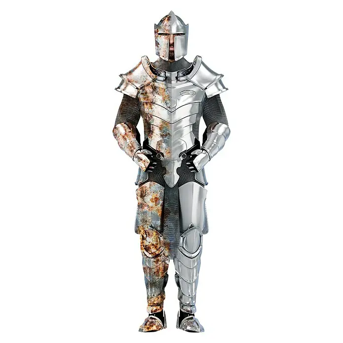 Hammerite Metall-Schutzlack - Silbergrau, 1 l, Glänzend