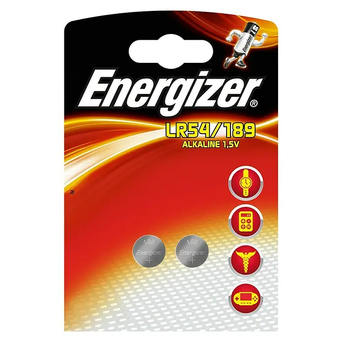 Energizer Plosnata baterija LR54/189 - LR54, 1,5 V - Pogled sprijeda