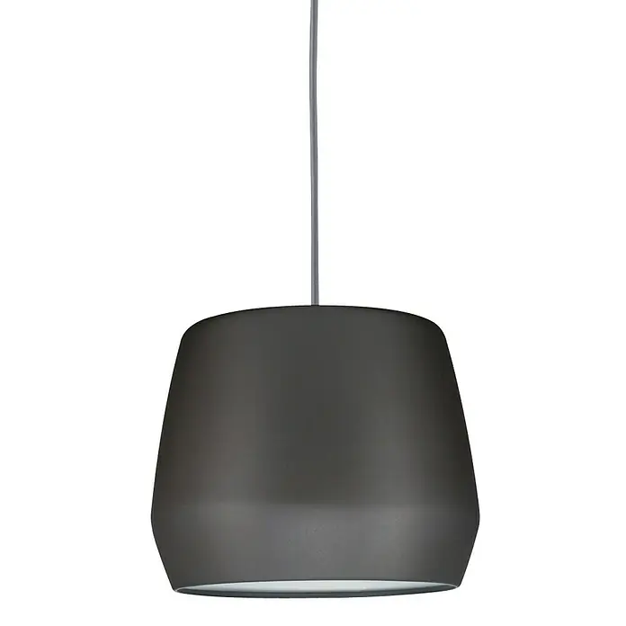Paulmann URail 2Easy Lampenschirm Pirm - Durchmesser: 28 cm, Grau, Metall, Rund - Vorderansicht