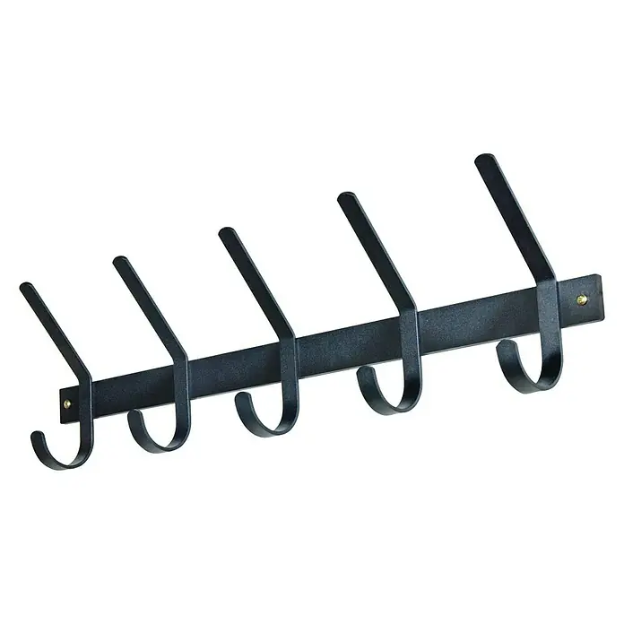 Spinder Design Garderobenleiste Dexter 5 - Anzahl Haken: 5 Stk., L x B x H: 8,2 x 70 x 21 cm - Rechte Seitenansicht