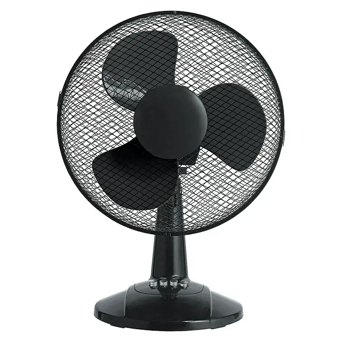 PR Klima Ventilador de sobremesa Hawai - Negro, Diámetro: 30 cm, 40 W, 1.890 m³/h