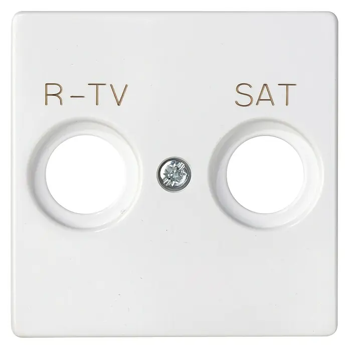 Simon 82 Tapa para mecanismo TV/SAT - Blanco, Aluminio, En pared