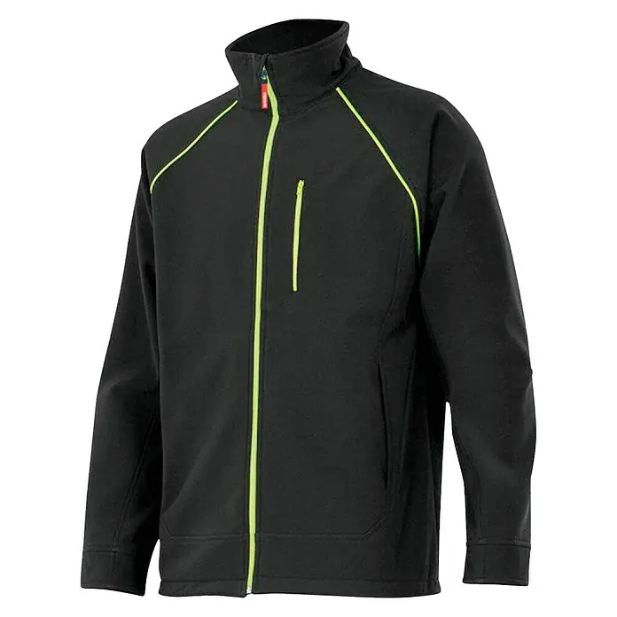 Velilla Chaqueta Softshell - XXL, Negro/Amarillo