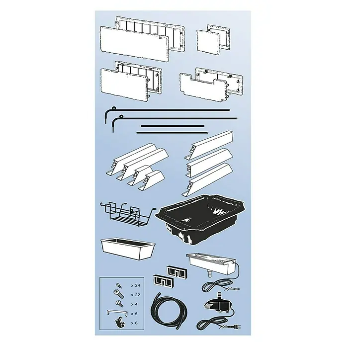 Ubbink AcquaArte Hochteich Aveiro Daveport - 78 x 100 x 66 cm