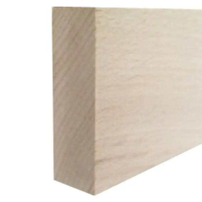 Amco Rechteckleiste - L x B x H: 1,9 m x 20 mm x 60 mm, Buche, Unbehandelt