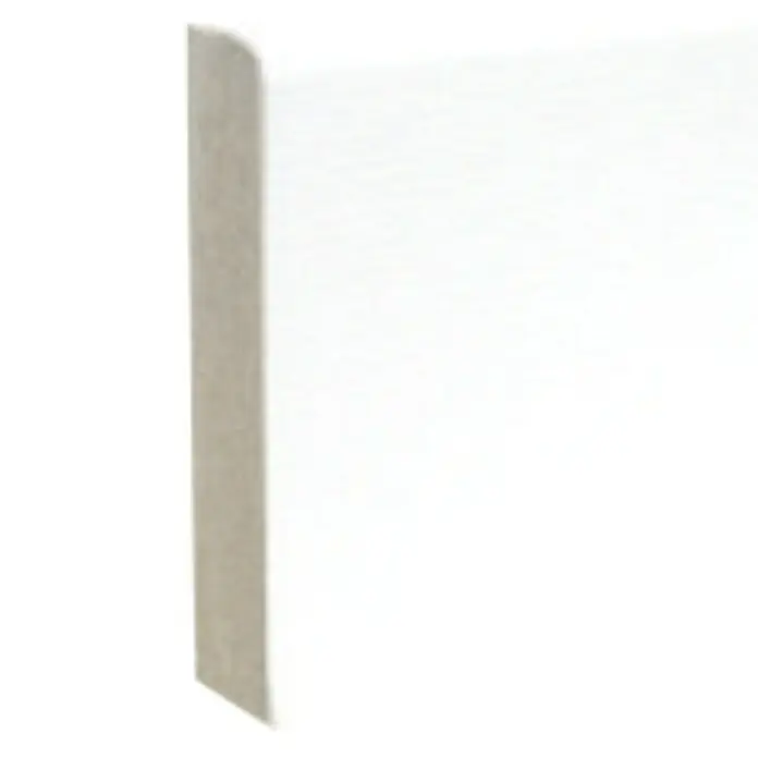 Amco Sockelleiste - Weiß Hochglanz, L x B x H: 2,4 m x 10 mm x 60 mm, Foliert