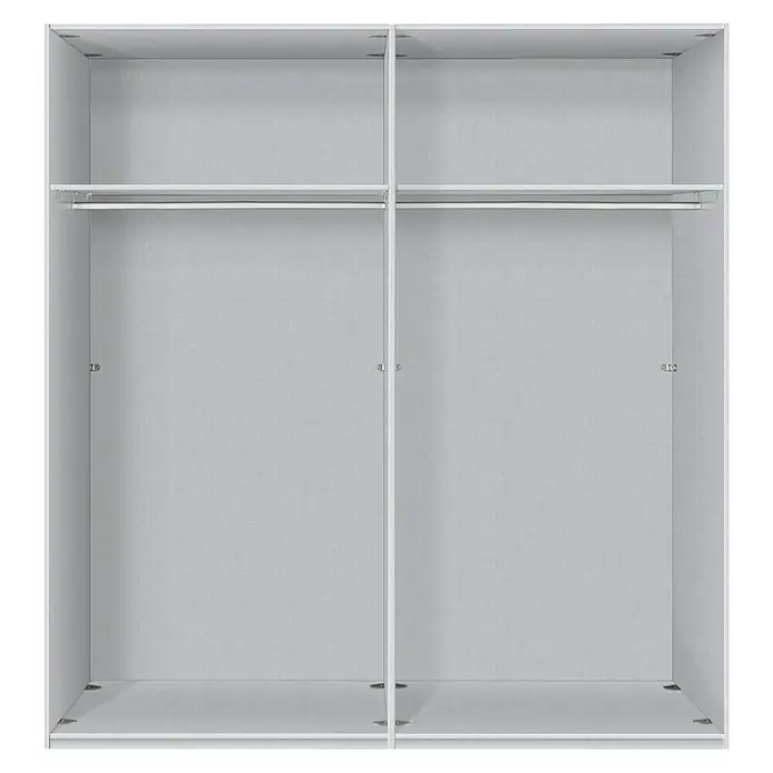 Express Möbel Drehtürschrank Brooklyn - L x B x H: 58 x 200 x 216 cm, Weiß, Ohne Spiegel