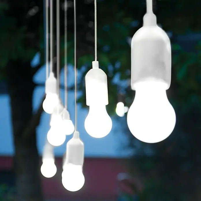 LED-Dekoleuchte Handy Lux - 2 Stk., Weiß, B x H: 5,5 x 15,5 cm, Batteriebetrieben