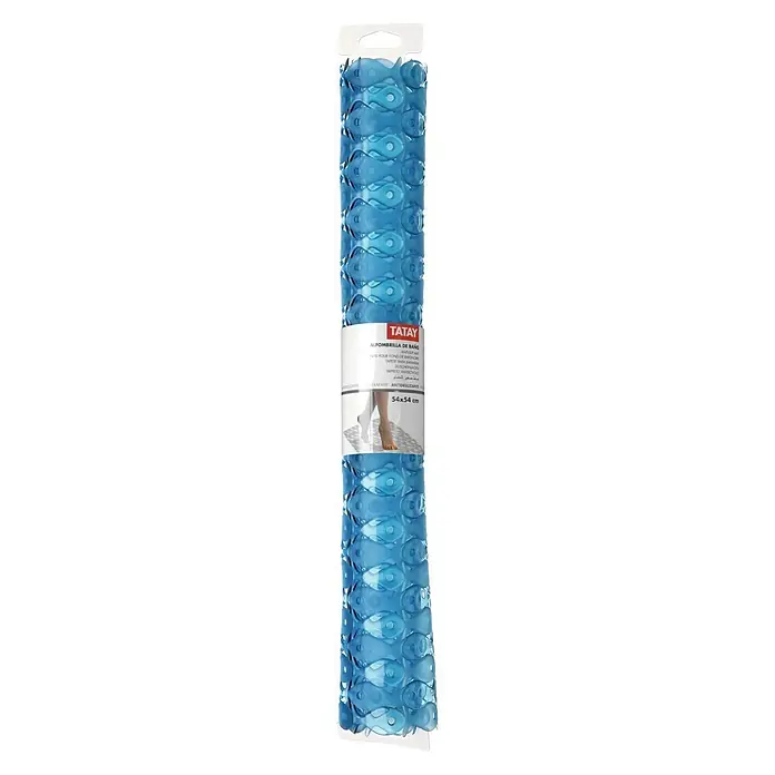 Tatay Alfombra antideslizante - 54 x 54 cm, Azul