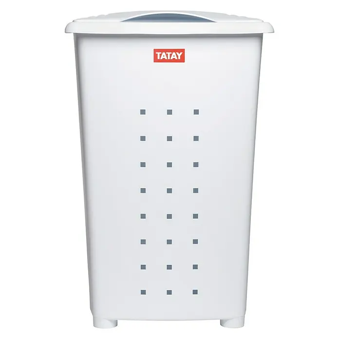 Tatay Cubo para la ropa Millenium - 60 l, Blanco, Plástico