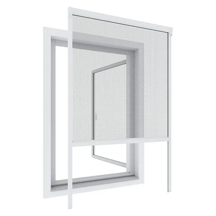 Windhager Insektenschutz-Fensterrollo Mosquito Stop - B x H: 130 x 160 cm, Farbe Rahmen: Weiß, Schraubbefestigung