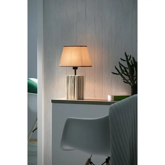 Eglo Ribadeo Tischleuchte - 60 W, L x B x H: 12 x 10 x 32,5 cm, Braun, E27 - Anwendungsbeispiel