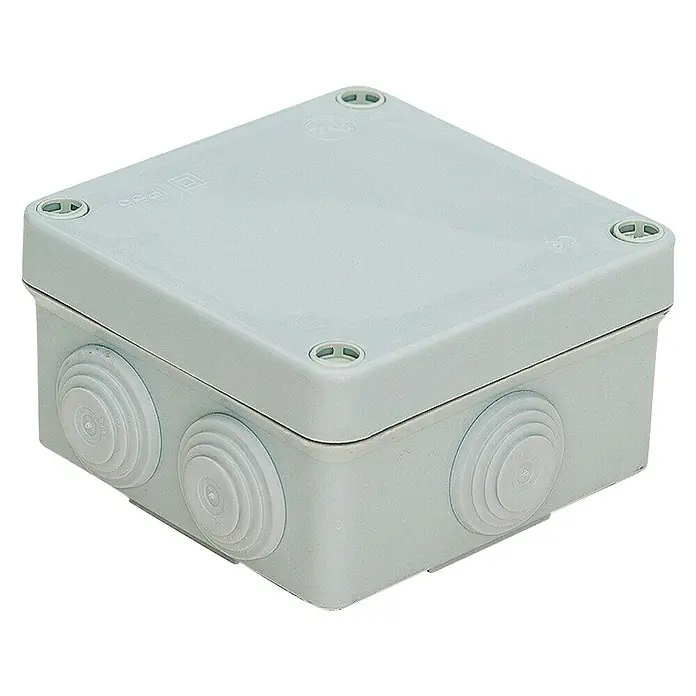 Famatel Caja de superficie con tornillos de cierre - L x An x Al: 10 x 10 x 5,5 cm, En pared