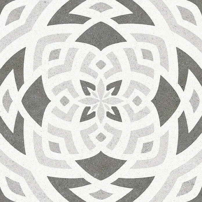 Porculanska pločica Vintage Mix - 25 x 25 cm, Bijelo-sive boje, Mat