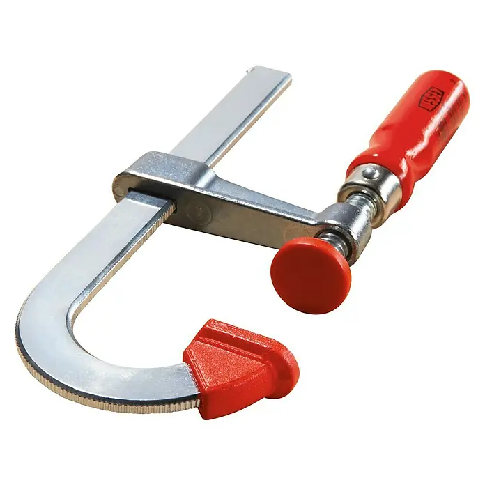 Bessey Lagana ručna stega LMU15/5 - Raspon: 150 mm, Dužina do izljeva: 50 mm - Dijagonalni pogled