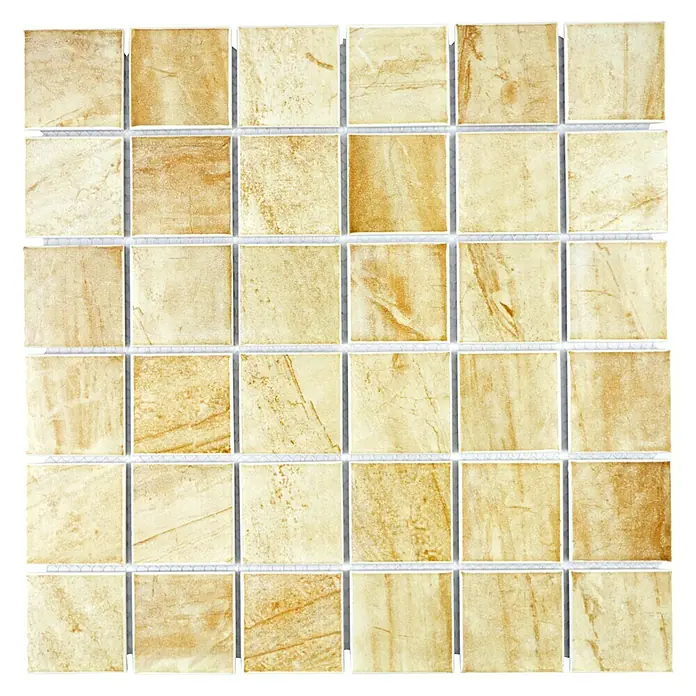 Mosaikfliese Quadrat CTR Q31CM - 30,6 x 30,6 cm, Beige, Matt - Ansicht von oben
