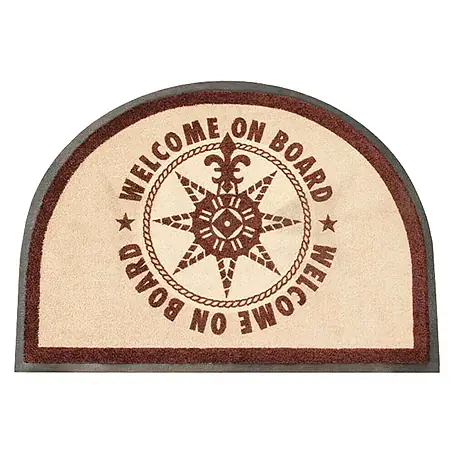Marine Business Welcome on Board Alfombra media luna