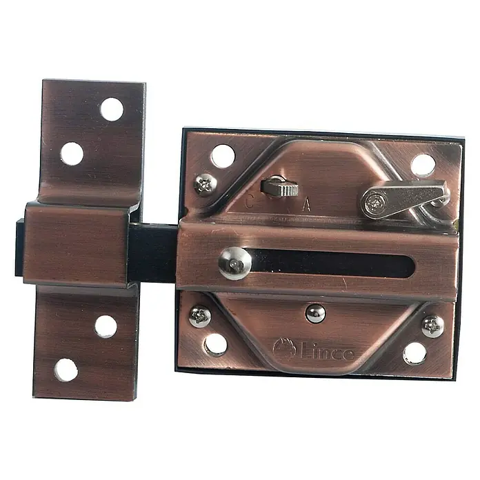 Lince Serie 7930R Cerrojo - Cobre viejo, L x An x Al: 117 x 100 x 28 mm