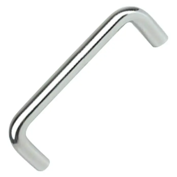 Nesu Tirador para muebles 64601 - L x An x Al: 10,4 x 2,8 x 0,8 cm, Acero, Cromado, Cromo, Distancia entre orificios: 96 mm