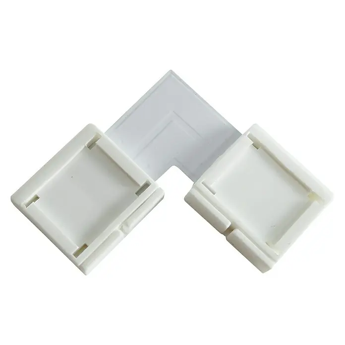 Alverlamp Conector en L para tiras LED - L x An: 2,8 x 2,8 cm, Plástico