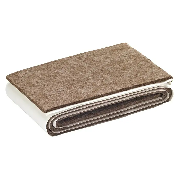 Inofix Protector de fieltro 4010 - L x An x Al: 85 x 1.000 x 3 mm, Marrón, Antideslizante