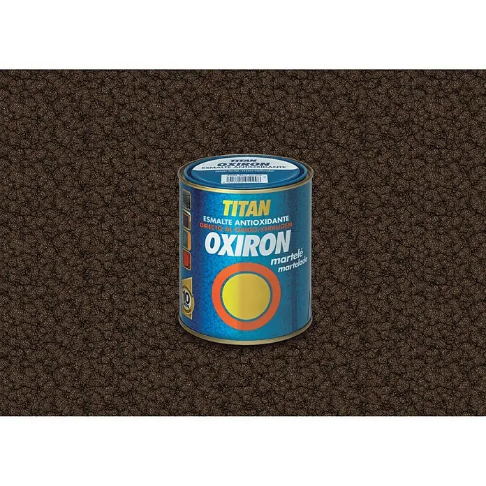 Oxiron Esmalte para metal - Marrón, 750 ml, Martelé
