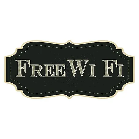 Adhesivos decorativos Free Wi-Fi vintage