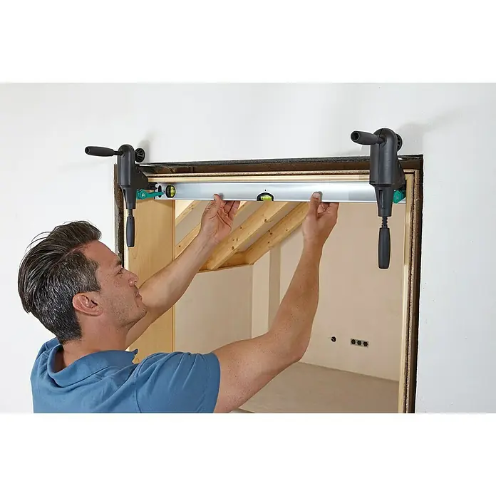 Wolfcraft Türfuttermontage-Set Pro - Passend für: Türen mit 600 - 1.000 mm Breite