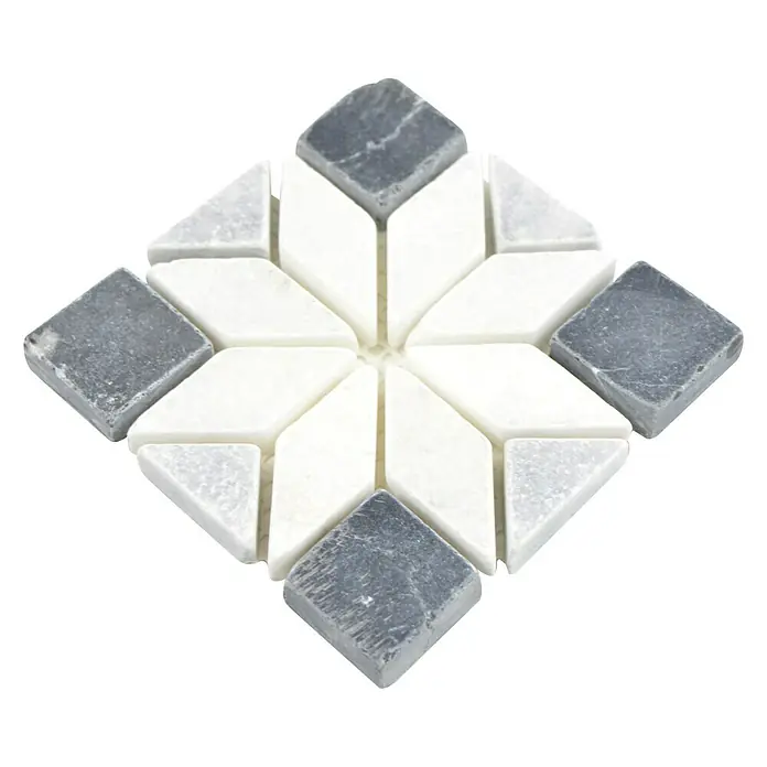 Antikmarmor Dekorfliese Star A1 XND 13001 - 10 x 10 cm, Rosso, Matt